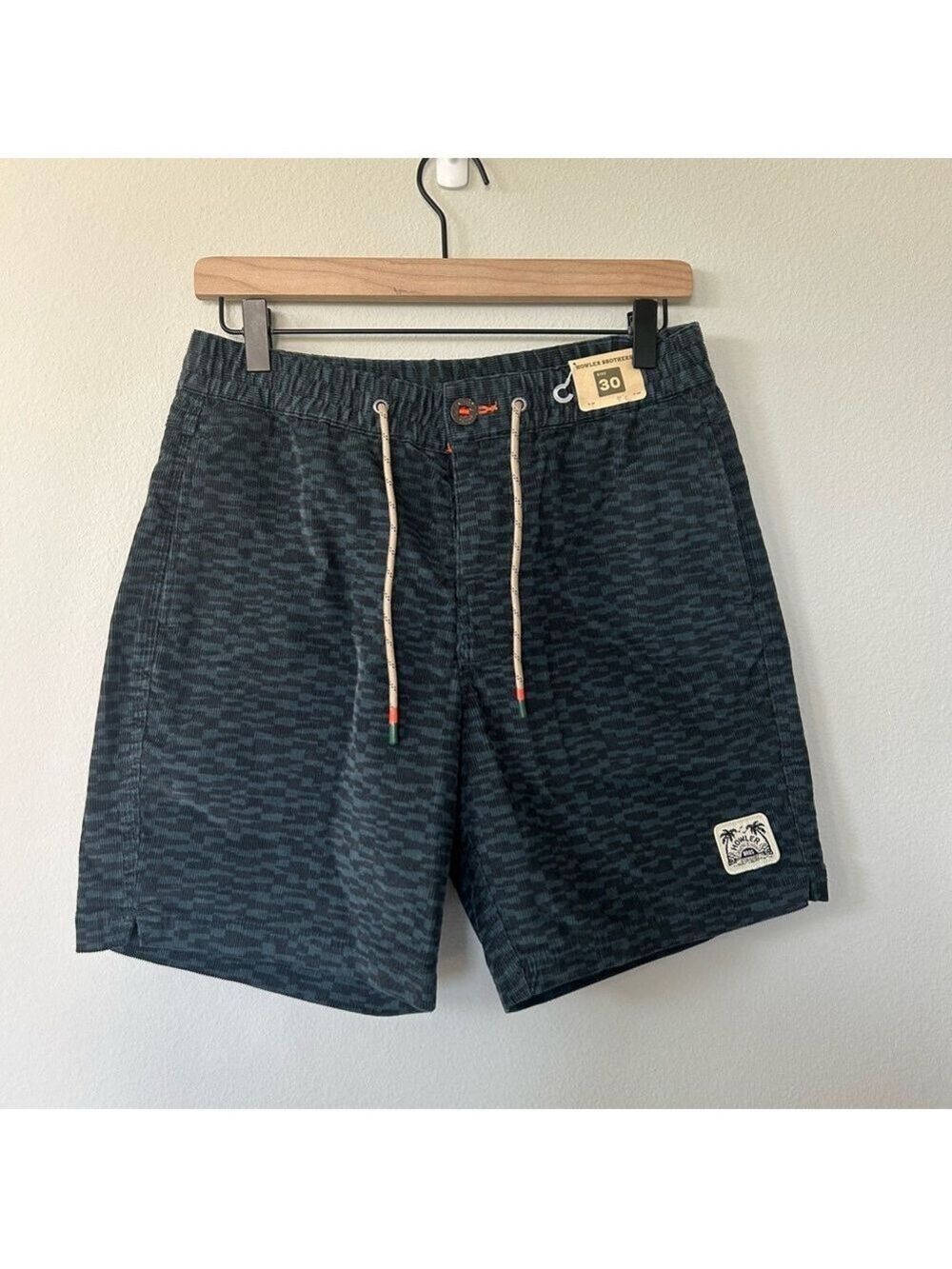 Howler Brothers Pressure Drop Cord Shorts Mens 30 Canyon Distortion Blue - Picture 1 of 5